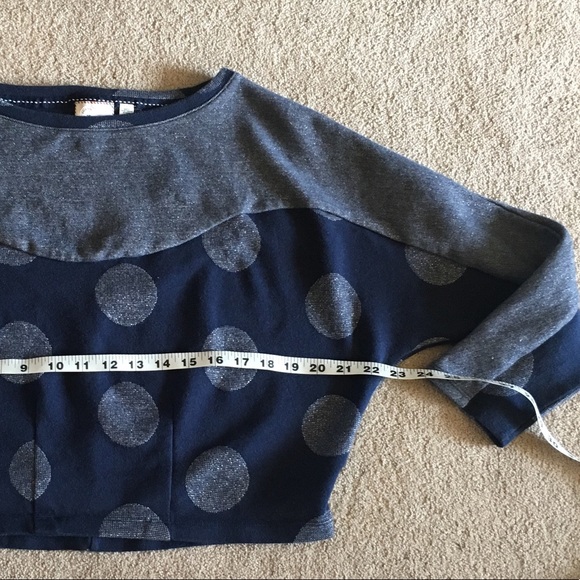 ANTHROPOLOGIE metallic polka dot sweatshirt - Picture 8 of 8